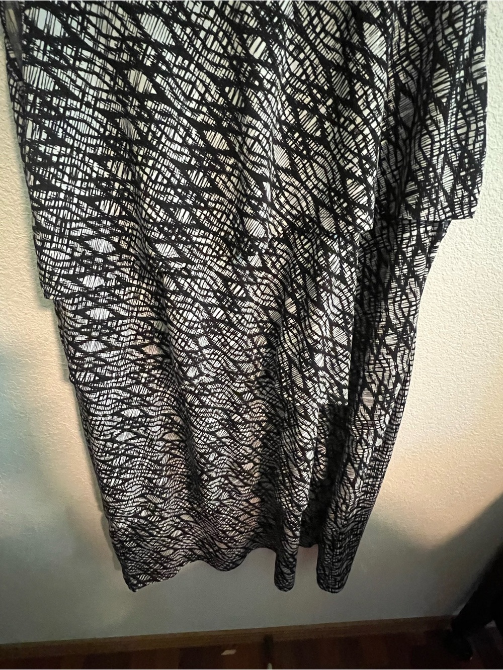 CJ Banks Sleeveless Black & White Printed Tank Dress 1X - Picture 3 of 9